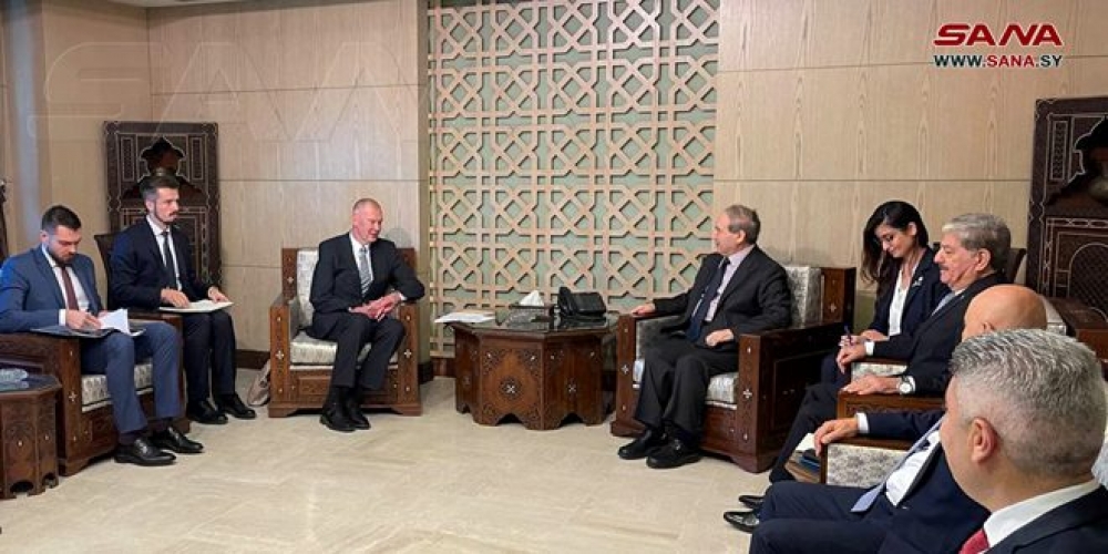 المقداد يبحث مع شولغين التعاون بمواجهة الضغط والابتزاز الذي تمارسه الدول الغربية عبر منظمة حظر الأسلحة الكيميائية