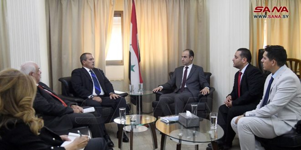 بحث تعزيز أوجه التعاون الإعلامي والتقني بين وكالة الأنباء السورية (سانا) و نظيرتها (برينسا لاتينا) الكوبية