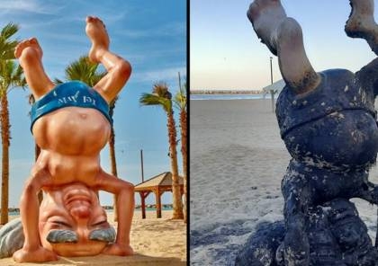 في رأس السنة العبرية مستوطن يحرق تمثال بن غوريون في تل أبيب