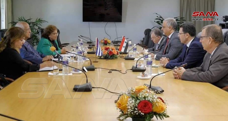 سورية وكوبا تبحثان سبل تعزيز التعاون الثنائي في مختلف المجالات