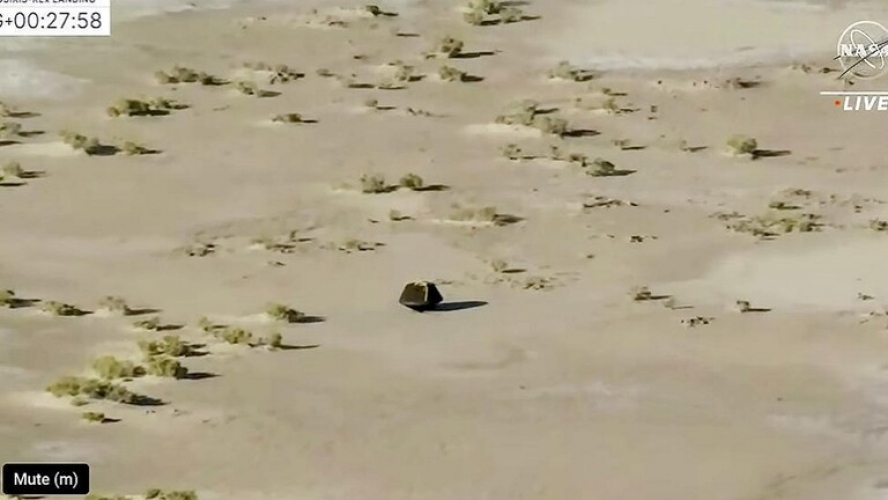 مسبار أمريكي يعود إلى الأرض حملاً 250 غراماً من تربة كويكب بينو