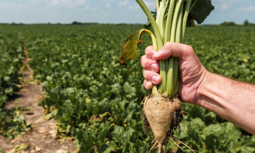 إنتهاء قلع محصول الشوندر السكري في منطقة الغاب وتراجع ملحوظ بالإنتاج