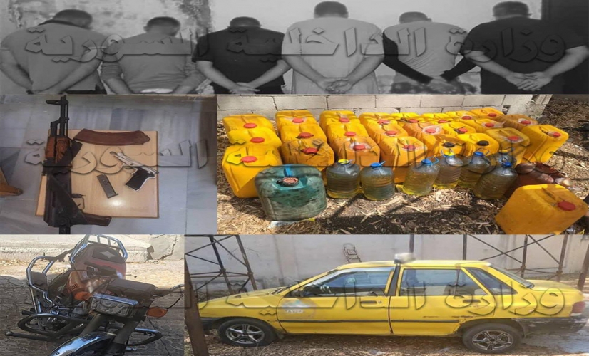توقيف 6 أشخاص من سارقي المواد النفطية من خزانات الشركة السورية لنقل النفط في بانياس