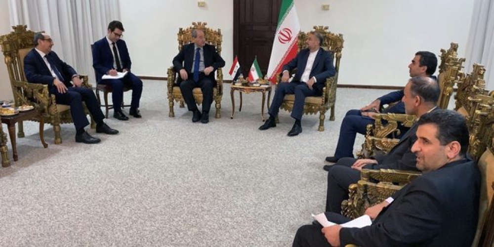 المقداد وعبد اللهيان يؤكدان أهمية حشد التضامن الدولي في سبيل وقف العدوان الصهيوني على الشعب الفلسطيني