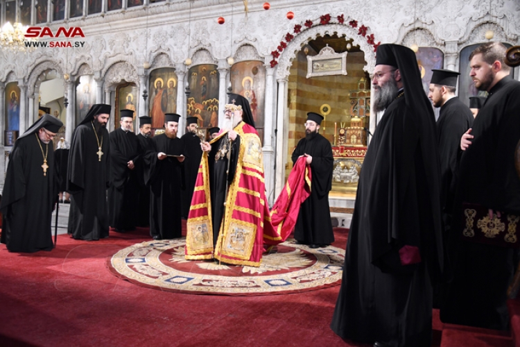 قداس إلهي بمناسبة عيد رأس السنة الميلادية في الكاتدرائية المريمية بدمشق