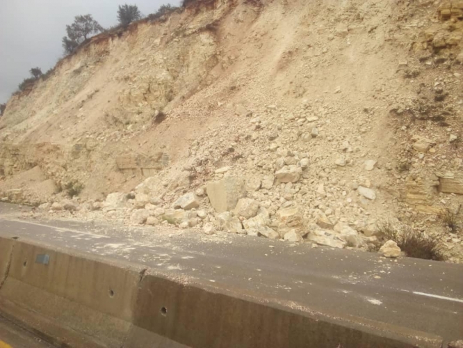 المواصلات الطرقية: تحويل السير على أوتوستراد طرطوس _ دريكيش في موقع بسماقة إلى الطريق القديم