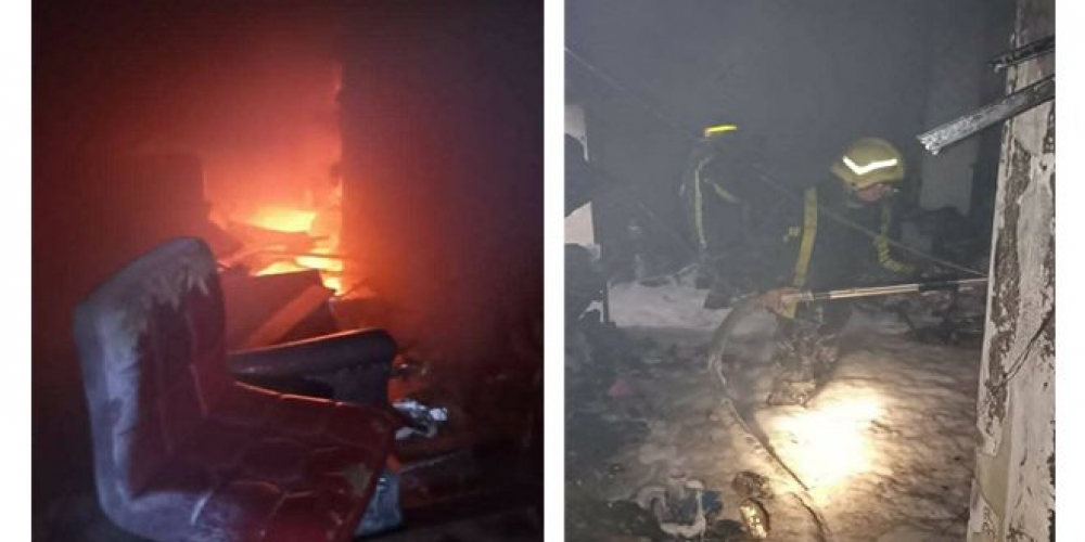 أضرار مادية كبيرة إثر نشوب حـريق ضمن أحد المحلات التجارية في دمشق