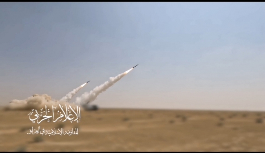 المقاومة العراقية  تستهدف بصواريخ 