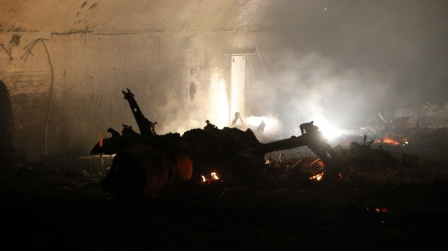 عدوان إسرائيلي يخلف قتلى في درعا وتدمير مطار حماة العسكري والبحوث في برزة والتيفور في حمص