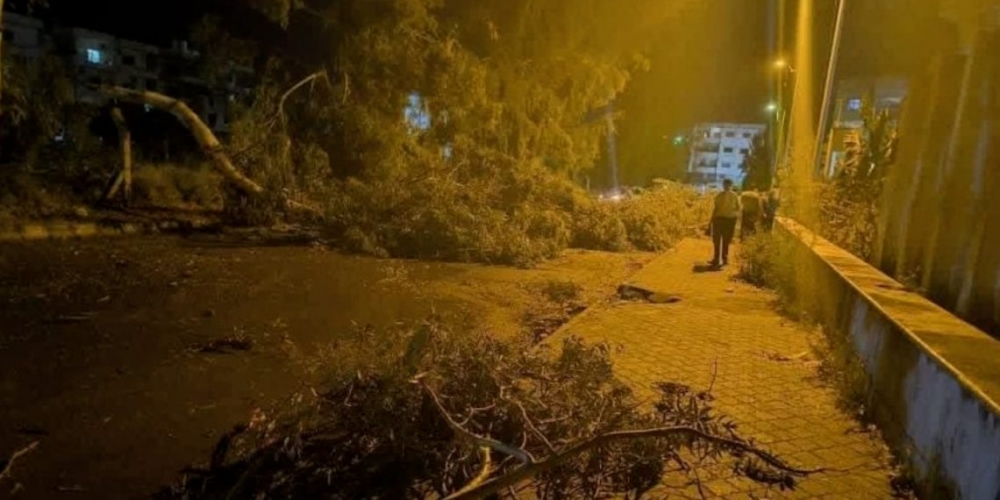 أضرار مادية في مدينة بانياس بعد إعصار بحري ضرب المدينة