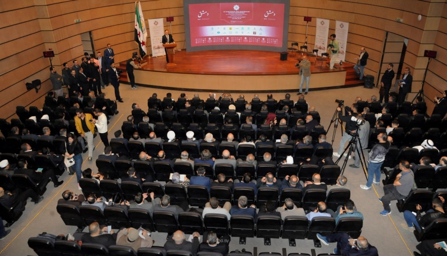 انطلاق فعاليات المؤتمر الدولي العاشر لدراسات الأديان والإنسان على مدرج جامعة دمشق
