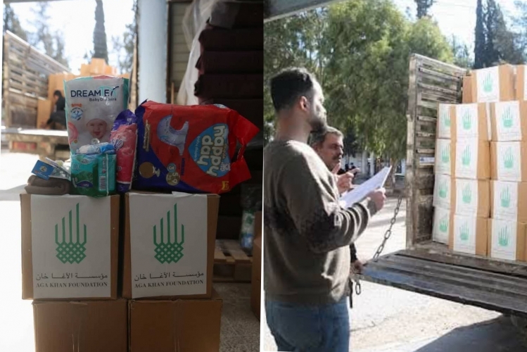 مؤسسة الآغا خان ترسل شحنة ثانية من المساعدات إلى حلب دعماً للنازحين