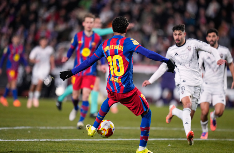 برشلونة يهزم ألباسيتي بثنائية ويبلغ نصف نهائي كأس ملك إسبانيا