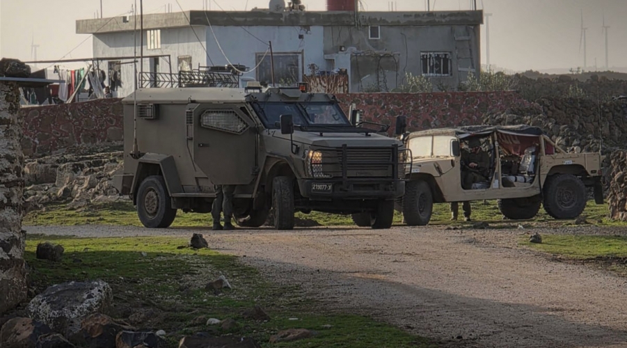 توغل لقوات الاحتلال الإسرائيلي في أوفانيا بريف القنيطرة الشمالي