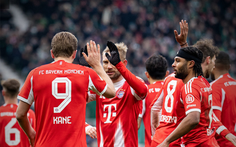 بايرن ميونخ يكتسح فيردر بريمن بثلاثية نظيفة في الدوري الألماني