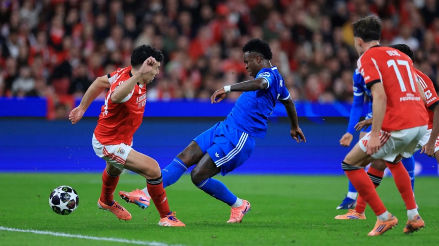 ريال مدريد يتغلب على بنفيكا في ذهاب الملحق المؤهل لثمن نهائي دوري أبطال أوروبا