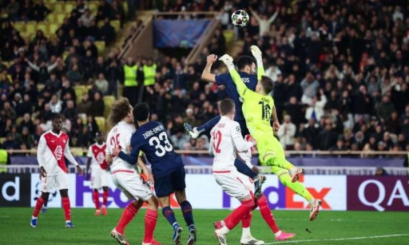 باريس سان جيرمان يتغلب على موناكو بثلاثية في ملحق دوري أبطال أوروبا