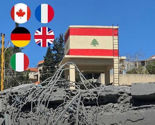 كندا وفرنسا وألمانيا وإيطاليا وبريطانيا تحذر من عواقب هجوم بري إسرائيلي على لبنان  
