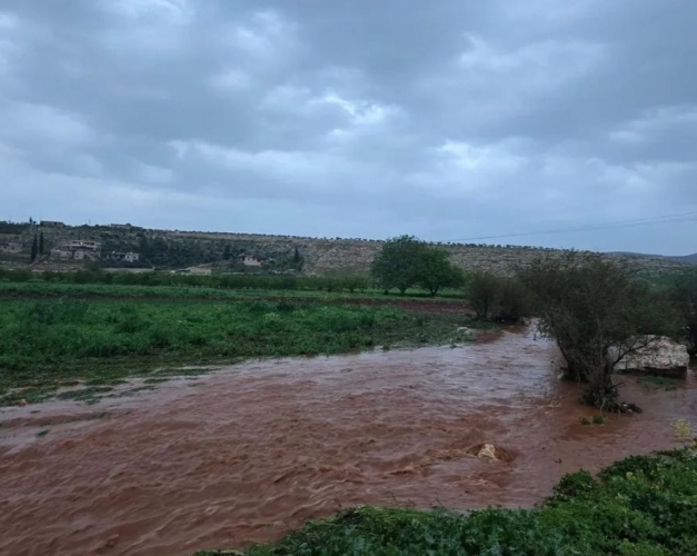 فقدان طفل وخسائر زراعية جراء العاصفة المطرية في عفرين بريف حلب