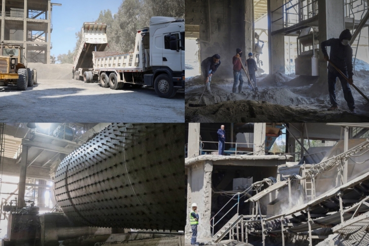 شركة عمران تبدء الإنتاج التجريبي في معمل إسمنت طرطوس