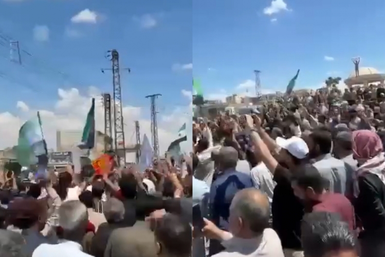 مظاهرات وغضب شعبي في مدينة الرقة رفضاً لقرارات المحافظة بهدم وإخلاء منازلهم