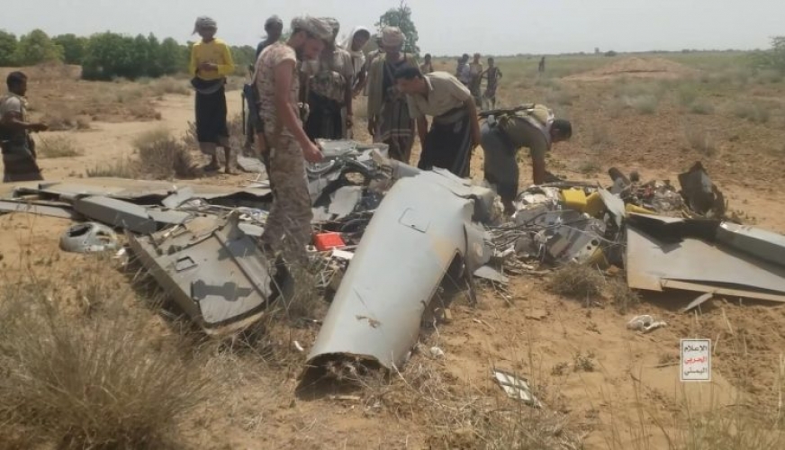 القوات المسلحة اليمنية تسقط طائرة استطلاع مسلحة من نوع 