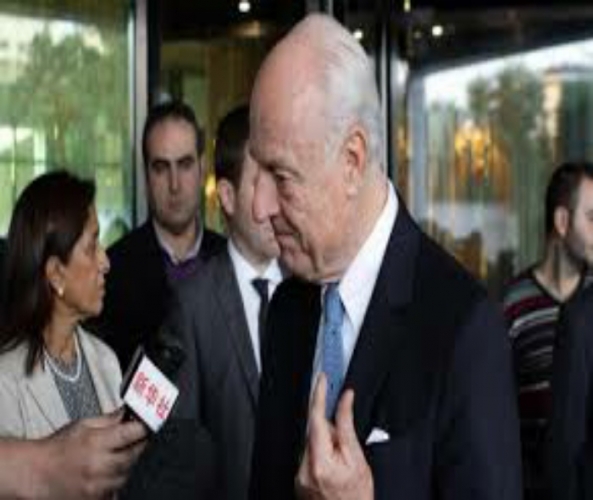 اجتماع غير رسمي بين دي ميستورا ووفد معارضة الرياض  