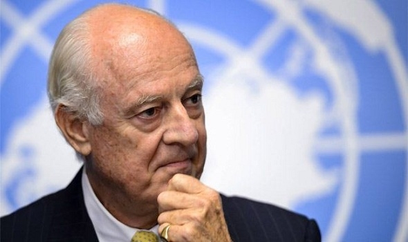  مطر توضح سبب تأجيل المحادثات بين وفد الحكومة السورية ودي ميستورا  