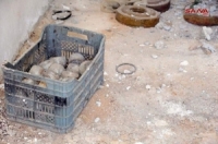 بالصور.. العثور على ألغام وحشوات قذائف داخل أحد مقرات 