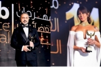 كاريس بشار وقيس الشيخ نجيب مكرمان ضمن فعاليات مهرجان الفضائيات العربية في القاهرة