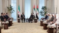 رئيس الإمارات يؤكد خلال استقباله الشرع دعم بلده كل ما يحقق تطلعات الشعب السوري نحو الاستقرار والتنمية
