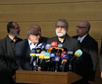 علي لاريجاني في بيروت يلتقي كبار المسؤولين اللبنانيين و يزور ضريح الشهيد نصرالله