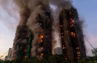 128 قتيلا وأكثر من 100 مفقود اثر حريق في هونغ كونغ