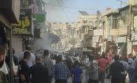 إصابات بانفجار حافلة سرفيس في حي الورود بدمشق